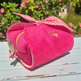 Trousse cœur de velours